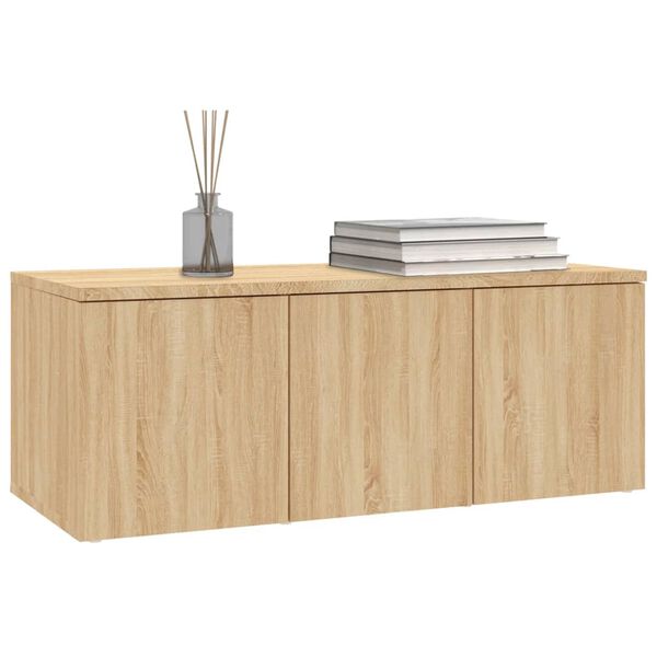 vidaXL Meuble TV Chêne sonoma 80x34x30 cm Bois d'ingénierie