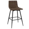 vidaXL Tabouret de bar Marron fonc&eacute; Similicuir