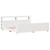 vidaXL Cadre de lit sans matelas blanc 200x200 cm bois massif de pin