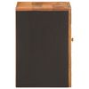vidaXL Armoire murale de bain marron et noir bois massif de manguier