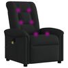 vidaXL Fauteuil de massage inclinable Noir Tissu
