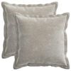 vidaXL Housse de coussin 2 pc HOUTEN Gris clair 40 x 40 cm