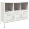 vidaXL Buffet blanc 100,5x39x79 cm acier