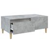 vidaXL Table basse Gris béton 90x50x36,5 cm Bois d'ingénierie