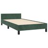 vidaXL Cadre de lit sans matelas vert fonc&eacute; 80x200 cm velours