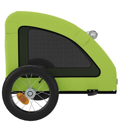 vidaXL Remorque de vélo pour animaux de compagnie vert