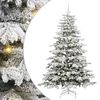 vidaXL Sapin de No&euml;l Artificiel &agrave; Branches Articul&eacute;es Blanc 210 cm