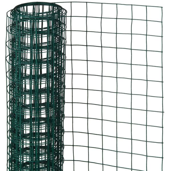 Nature Grillage m&eacute;tallique carr&eacute; 0,5 x 2,5 m 13 mm Vert