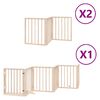 vidaXL Barri&egrave;re pour chien porte pliable 12 panneaux bois de peuplier