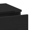 vidaXL Cabinet de chevet avec tiroir 2 pcs Chêne noir 40 x 35 x 65 cm