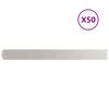 vidaXL Bordures de pelouse 50 pcs 10x103 cm acier inoxydable