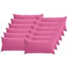 vidaXL Coussin 12 pc HEERLEN Rose 40 x 80 cm Polyester