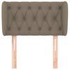 vidaXL T&ecirc;te de lit avec oreilles Taupe 83x23x78/88 cm Tissu
