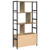 vidaXL Étagère Chêne artisanal 80 x 30 x 155,5 cm Bois d'ingénierie