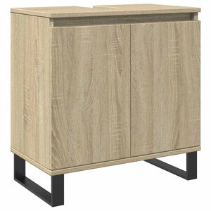vidaXL Armoire de bain ch&ecirc;ne sonoma 58x33x60 cm bois d'ing&eacute;nierie