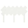 vidaXL Tête de lit Blanc 132x3x81 cm Bois massif de pin