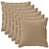 vidaXL Housse de coussin 6 pc HOUTEN Taupe 80 x 80 cm Polyester
