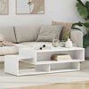 vidaXL Table basse Blanc 105 x 50 x 32,5 cm Bois d'ing&eacute;nierie