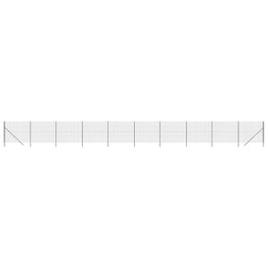 vidaXL Cl&ocirc;ture en treillis m&eacute;tallique anthracite 1,4x25 m