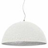 vidaXL Lampe suspendue Blanc et argent&eacute; &Oslash;50 cm E27