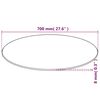 vidaXL Dessus de table rond Verre trempé 700 mm