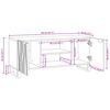 vidaXL Unites TV Noyer 105 x 33 x 46 cm Bois d'ing&eacute;nierie