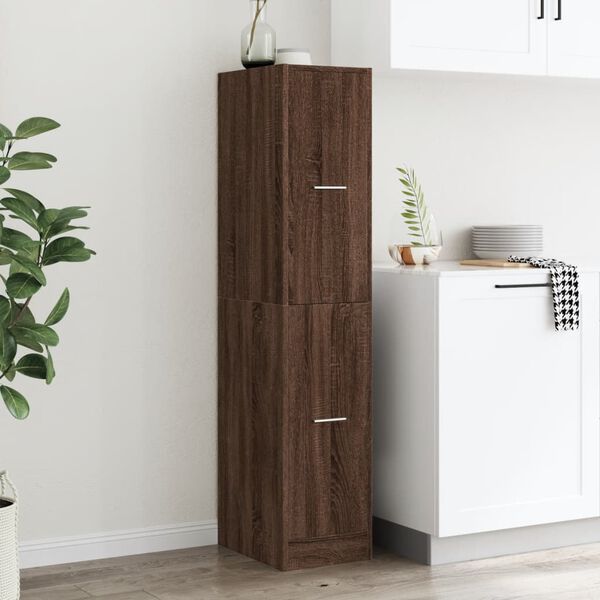 vidaXL Armoire apothicaire ch&ecirc;ne marron 30x41x144,5 cm bois ing&eacute;nierie