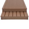 vidaXL Planche de terrasse 6 pcs Marron Clair WPC