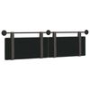 vidaXL T&ecirc;te de lit suspendue Uni Noir 170 x 55 x 5 cm PU antique