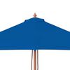 vidaXL Parasol de jardin avec m&acirc;t en bois bleu 150x200 cm