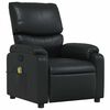vidaXL Fauteuil de massage inclinable Noir Similicuir