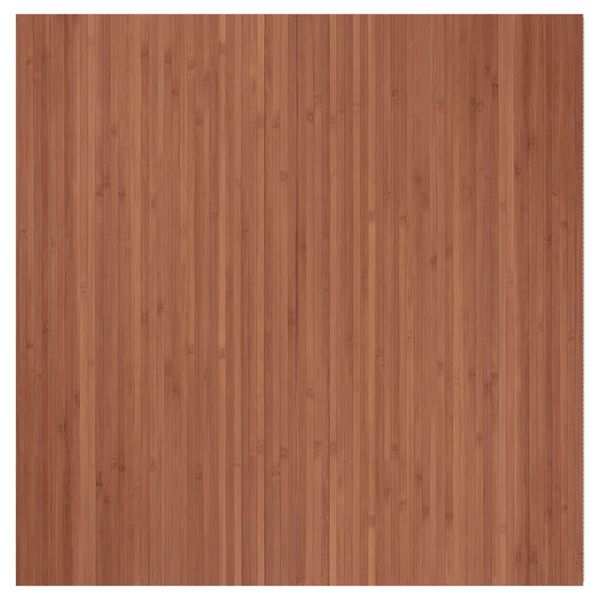 vidaXL Tapis rectangulaire marron 100x100 cm bambou