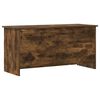 vidaXL Coffre de rangement avec stockage Ch&ecirc;ne fum&eacute; 100 x 40 x 50 cm