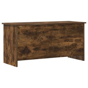 vidaXL Coffre de rangement avec stockage Ch&ecirc;ne fum&eacute; 100 x 40 x 50 cm