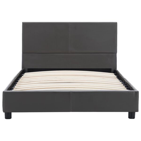 vidaXL Cadre de lit Gris Similicuir 100 x 200 cm