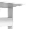vidaXL Table d'appoint Blanc 40 x 35 x 60,5 cm Bois d'ing&eacute;nierie