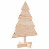 vidaXL Arbre de No&euml;l en bois pour d&eacute;coration 70 cm bois massif
