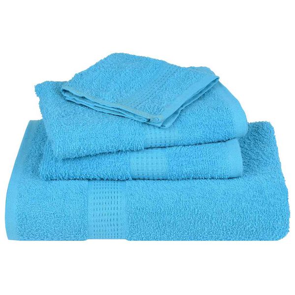 vidaXL Serviettes de douche FROGN 10pcs turquoise 70x140cm 360 g/m&sup2;