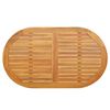 vidaXL Plateau de table Huile Naturelle 120 x 70 x 2 cm