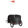 vidaXL Remorque de vélo pour animaux de compagnie noir