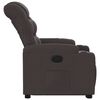 vidaXL Fauteuil inclinable marron foncé tissu