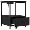 vidaXL Cabinet de chevet Ch&ecirc;ne noir 42 x 41 x 56 cm Bois d'ing&eacute;nierie