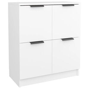 vidaXL Buffet Blanc 60x30x70 cm Bois d'ing&eacute;nierie
