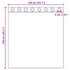 vidaXL Rideaux en voile avec œillets 2 pcs rose 140x140 cm