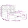 vidaXL Lit &agrave; ressorts avec matelas Gris fonc&eacute; 180 x 200 cm Velours