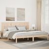 vidaXL Cadre de lit extra long sans matelas 200x210 cm bois massif