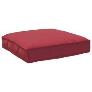 vidaXL Coussin Tissu Oxford Bordeaux 80 x 80 x 12 cm