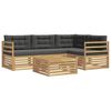 vidaXL Ensemble de canap&eacute;s d'ext&eacute;rieur avec coussin 5 pcs