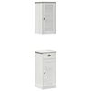 vidaXL Armoire de salle de bain VIGO 2 pc Blanc et Blanc Antique