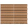 vidaXL Carreau de terrasse 6 pcs Marron 60 x 30 cm WPC